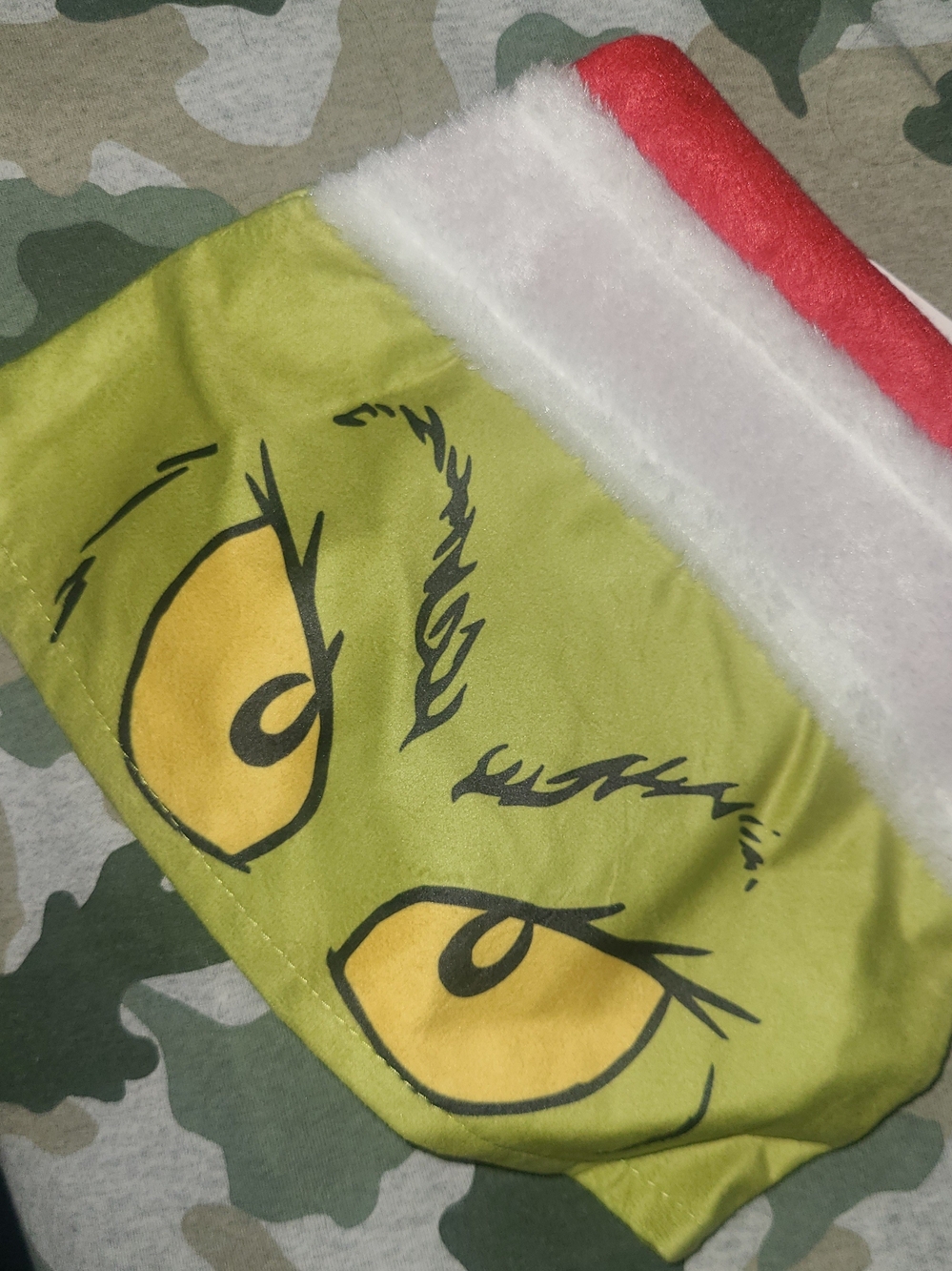 Kids Grinch-Inspired Green and Red Holiday Santa Hat